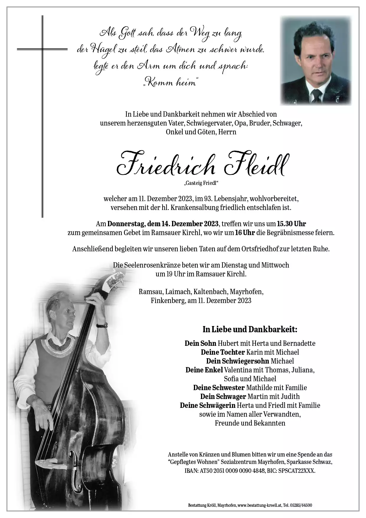 Parte von Friedrich Fleidl